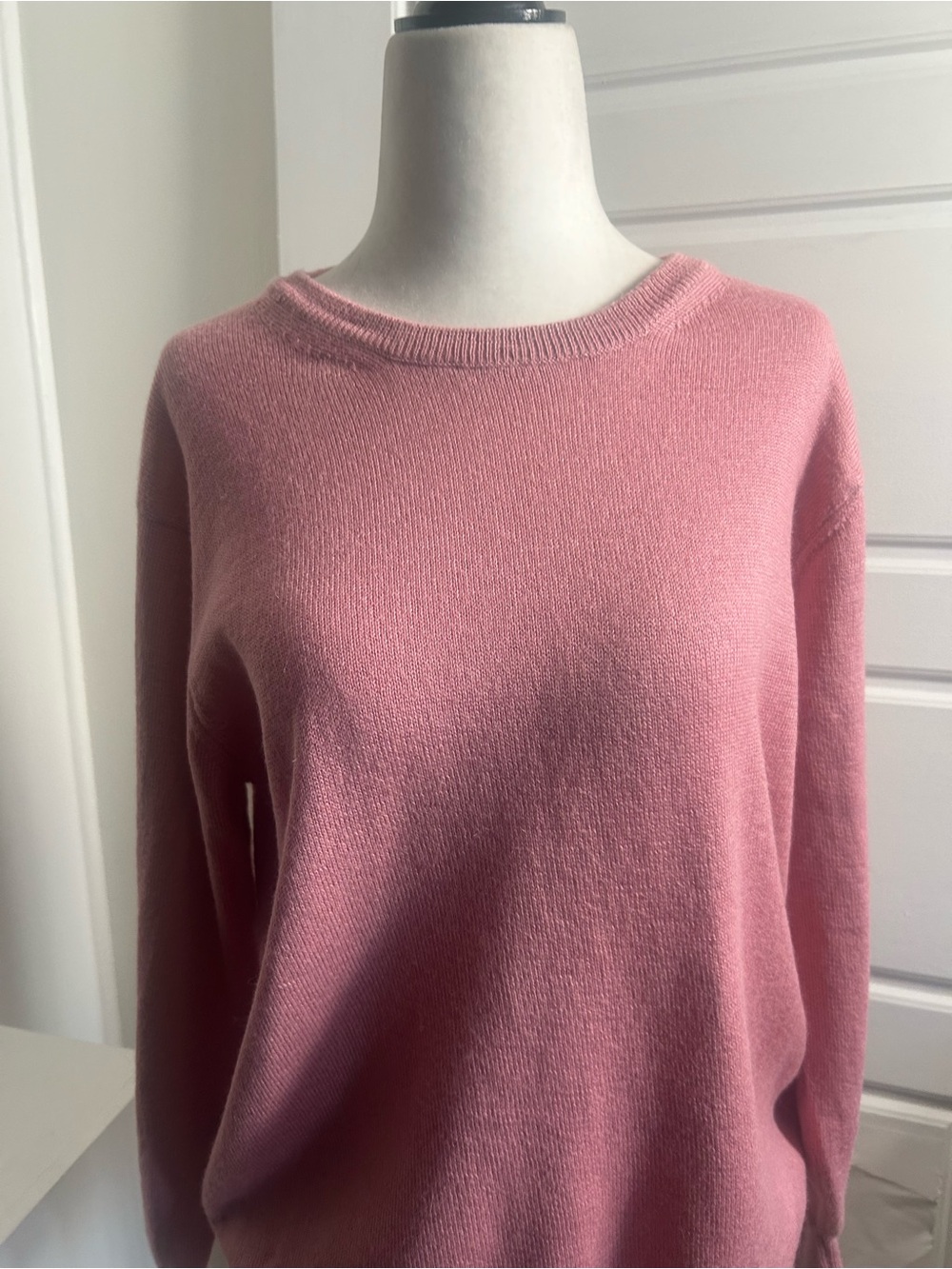Intiwara Baby Alpaca Silk Sweater Dusty Rose Size M Excellent Condition